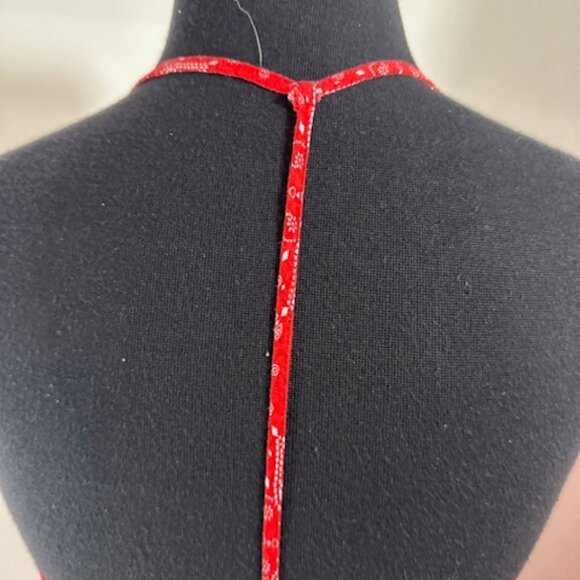 Red Bandana Sleeveless T Strap Back Tank    8303 - Picture 5 of 7